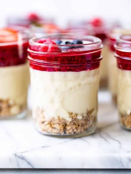 Quick & Easy High Protein Cheesecake Jar